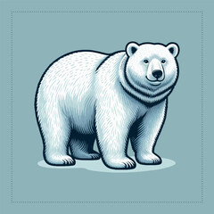 Cute and versatile polar beer illustrations for t-shirts, stickers, books, and digital designs—perfect for commercial or personal projects