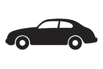 Fototapeta premium Coupe Silhouette Illustration for Automotive Art, Car Graphics, Sports Coupe Design Sketch