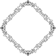 Intricate decorative frame suitable for invitations and artwork presentations.