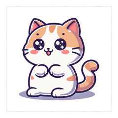 Cute and versatile Cat illustrations for t-shirts, stickers, books, and digital designs—perfect for commercial or personal projects