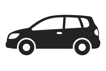 Obraz premium Hatchback Car Illustration for Compact Vehicle Art, Auto Sketch, Urban Transportation Graphics