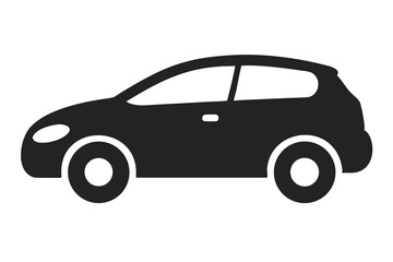 Fototapeta premium Hatchback Car Illustration for Compact Vehicle Art, Auto Sketch, Urban Transportation Graphics