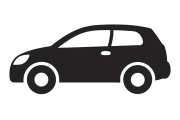 Fototapeta premium Hatchback Car Illustration for Compact Vehicle Art, Auto Sketch, Urban Transportation Graphics