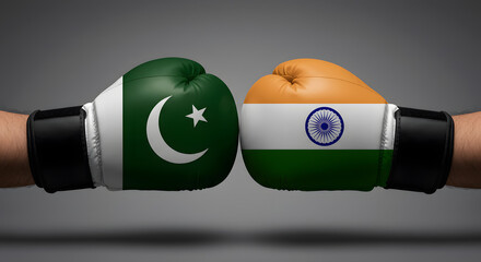 India vs. Pakistan: Boxing Gloves Confrontation