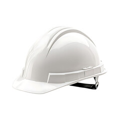 Fototapeta premium White Hard Hat Safety Gear for Construction Workers against transparent background