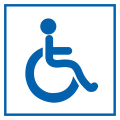 Cartello Disabili, diversamente abili, portatori di handicap, handicappati