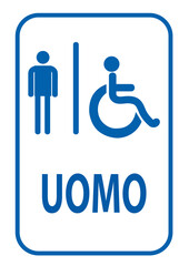 Cartello Disabili, diversamente abili, portatori di handicap, handicappati