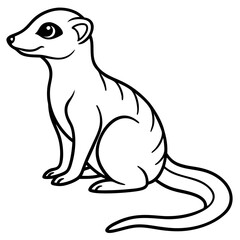 Elegant Meerkat Sketch