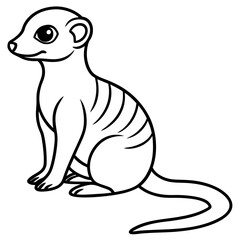 Elegant Meerkat Sketch
