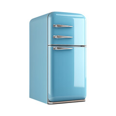 Retro Blue Refrigerator Vintage Mini Fridge Images  Stock Photos against transparent background