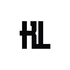 KL monogram logo design letter text name symbol monochrome logotype alphabet character simple logo