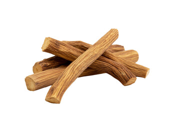 Closeup of Palo Santo wood sticks on a transparent background vector, aromatic incense for aromatherapy and spiritual cleansing rituals