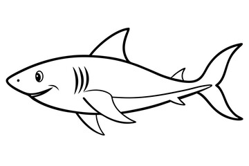 Geometric Shark Vector
