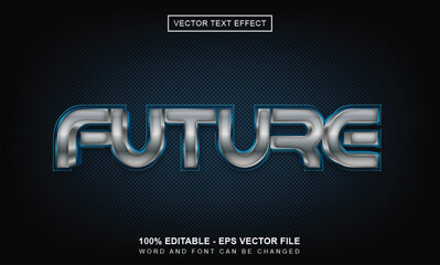 Future text effect 3d style