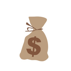 a bag of dollars in a brown bag