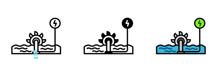 Micro Hydro Turbine is a small-scale water-powered generator suitable for rural or off-grid communities. © Yusqy