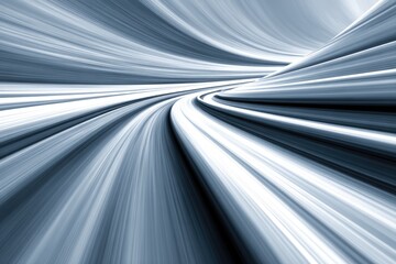 Abstract tunnel effect with dynamic lines