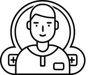 vector illustration of cartoon characters on white background.