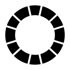 Inner Tube  Vector Glyph Icon Design