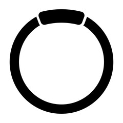 Dive Ring  Vector Glyph Icon Design