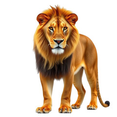 Fototapeta premium Male Lion Isolated on Transparent Background
