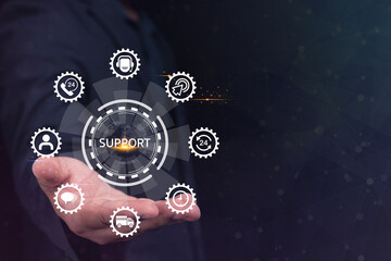 Support systems in business content professional enhancing customer interaction