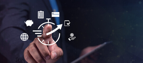 Business growth strategy corporate digital solutions modern office professional innovation and...