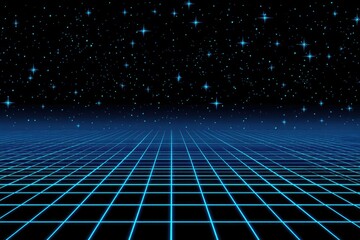 Futuristic gridded space background