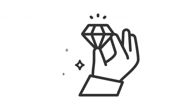 Animated value icon. Perfect for employee, business, team, company, job, teamwork, career, professional, corporate, manager, staff, office, partnership, management, businessman and development