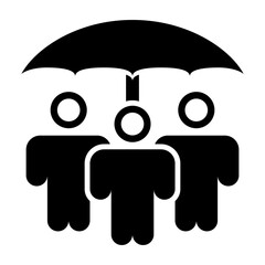 Social Security  Vector Glyph Icon Design