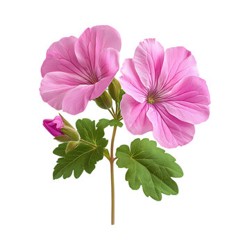 Pink Flowers Botanical Illustration Floral Image Nature Photography against transparent background