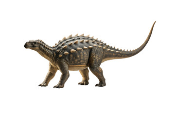 Fototapeta premium Detailed Image of an Armored Dinosaur isolated on white background