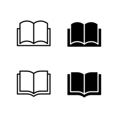 Book icon set. Book icon. 