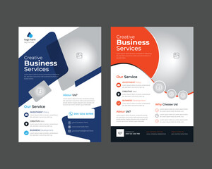 Modern business flyer template, Creative modern minimal business flyer template design, modern , A4 format flyer or brochure for corporate business flyer