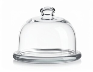 Obraz premium Clear Glass Dome Serving Dish