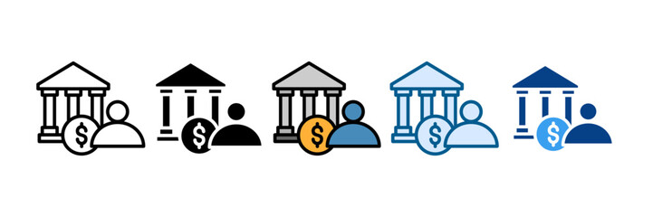 Investment Banker Icon Set Multiple Style Collection