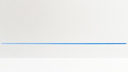 Obraz premium Thin blue line on white background.