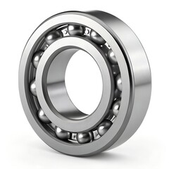  3D Ball Bearing on White Background