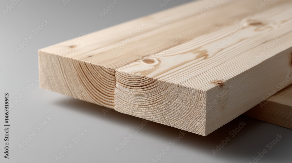 Poster polished spruce boards are displayed at eye level with a glossy finish. the tight grain shines under