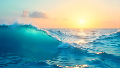 Fototapeta premium sunset over the sea