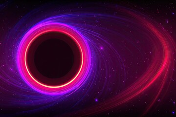 Abstract cosmic vortex, swirling colors and particles