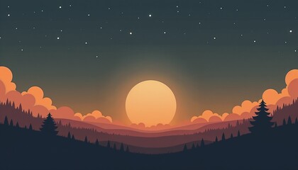 Obraz premium october twilight glow