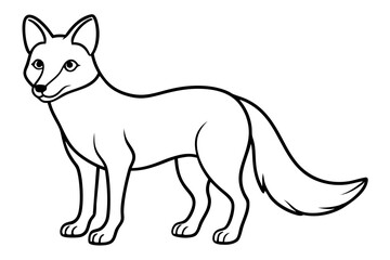 Wild Fox Sketch Vector