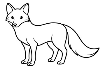 Wild Fox Sketch Vector