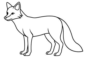 Wild Fox Sketch Vector