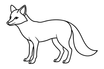 Wild Fox Sketch Vector