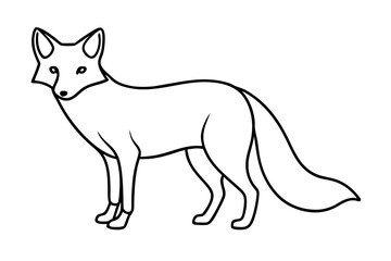 Wild Fox Sketch Vector