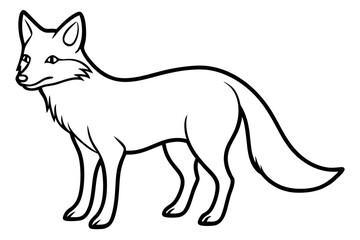 Wild Fox Sketch Vector