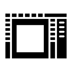 Obraz premium Layout Vector Glyph Icon Design