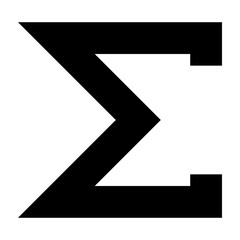 Summation  Vector Glyph Icon Design